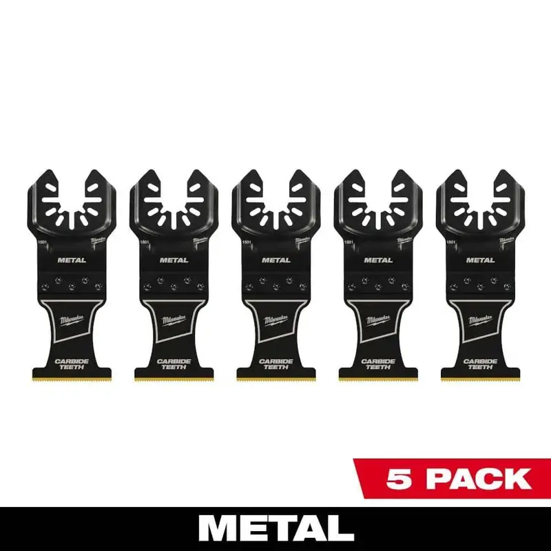 1-3/8" Carbide Oscillating Multi-Tool Blade For Metal Cutting – Open Box (5-Pack, Universal Fit) 1