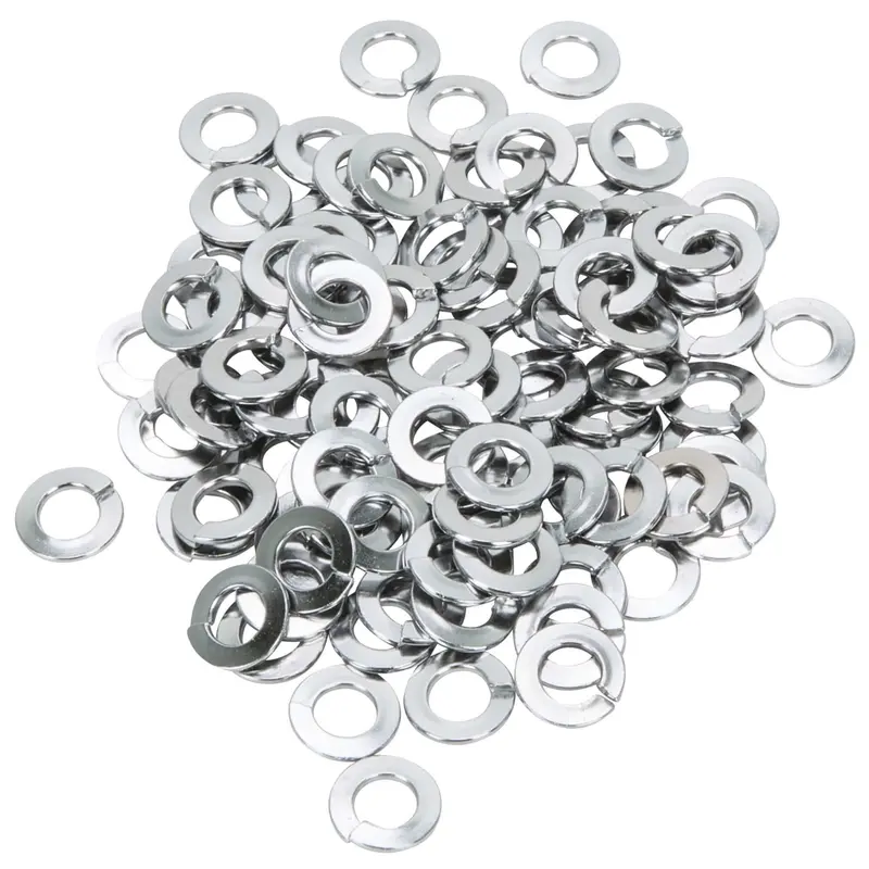 #1/4-L-100 Chrome-Plated Lock Washers – 1/4" Diameter, Pack Of 100 1