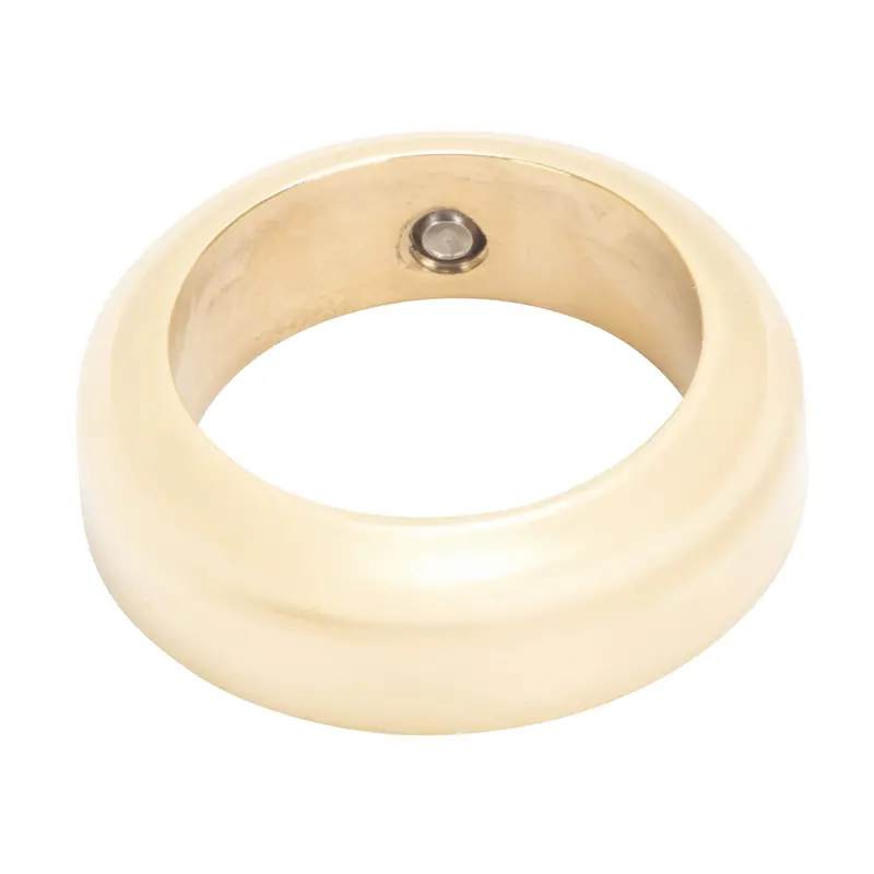 1-Inch Handlebar Grip Collar — Polished Brass Accent Ring 1