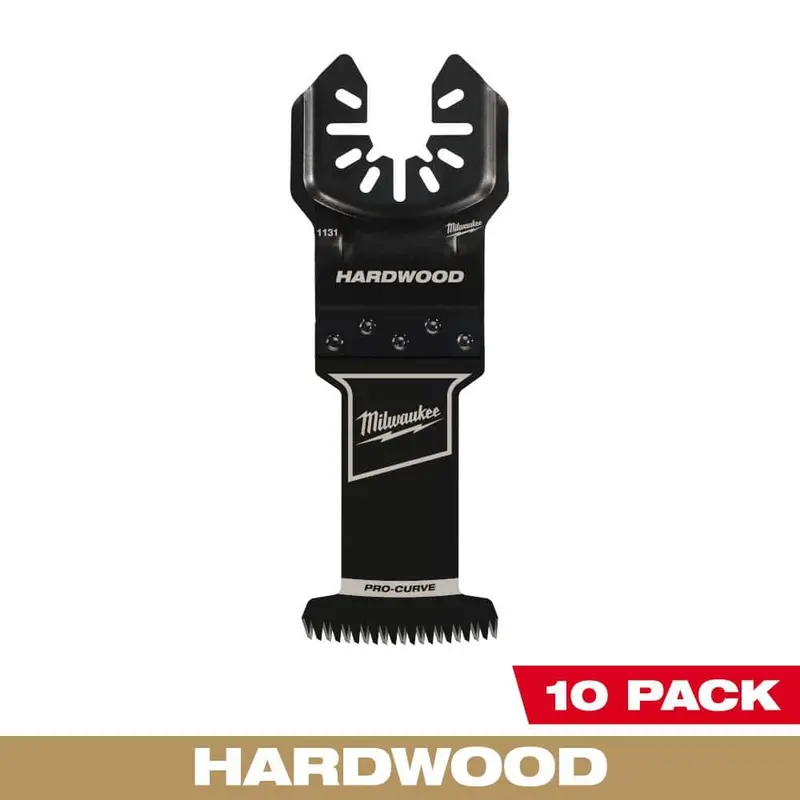10-Pack Japanese-Style Oscillating Multi-Tool Blade – 1-3/8" Hardwood-Cut, High-Carbon Steel – Open Box 1
