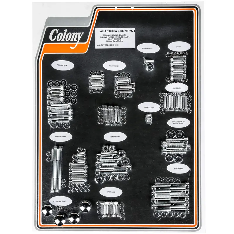 #1023 Chrome Allen-Head Show Bike Kit For 2006 And Newer Harley-Davidson Dyna Models 1