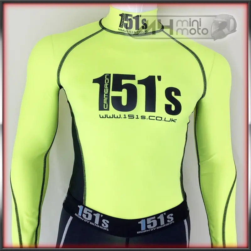 151S Plain-Design Compression Tops For Riders 4