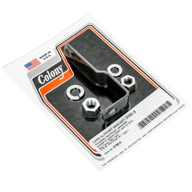 #3199-5 Carburetor Support Bracket – Parkerized For 1941–1947 Harley-Davidson Ohv Big Twins 1