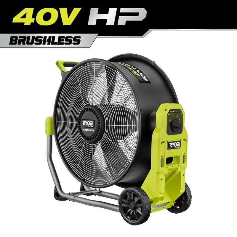 40V Hp Brushless Whisper Series 20" Cordless Air Cannon Fan (Tool-Only) 1
