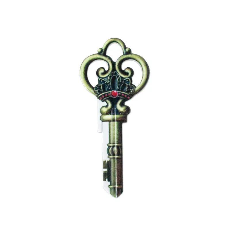 Antique-Style Skeleton Key Keychain – Key Shapes Series 1