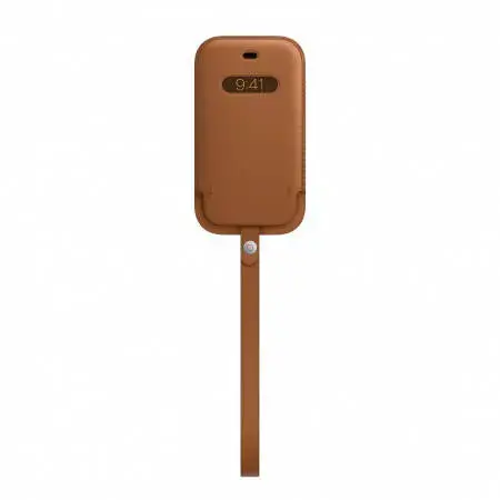 Apple Iphone 12 Mini Magsafe Leather Sleeve – Saddle Brown 1