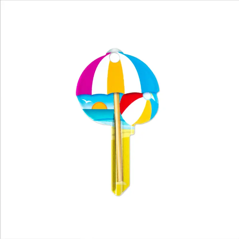 Beach-Themed Keychain Display – Key Shapes™ Line 1