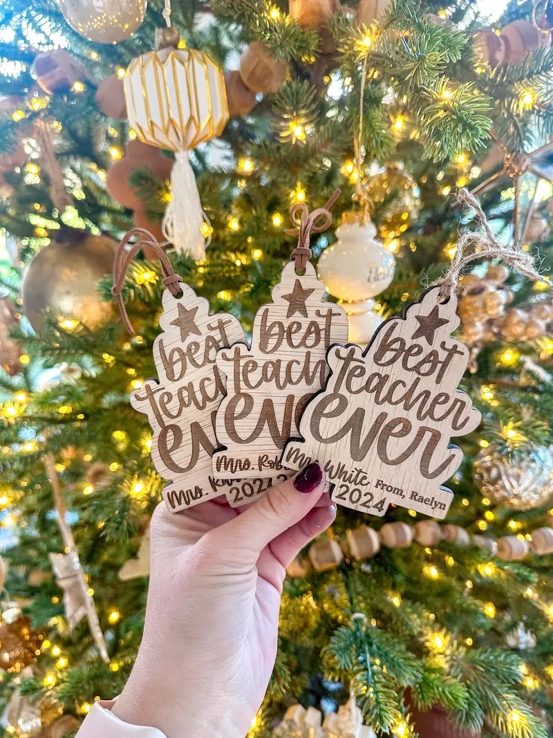 'Best Teacher Ever' Holiday Ornament – Appreciation Gift 1