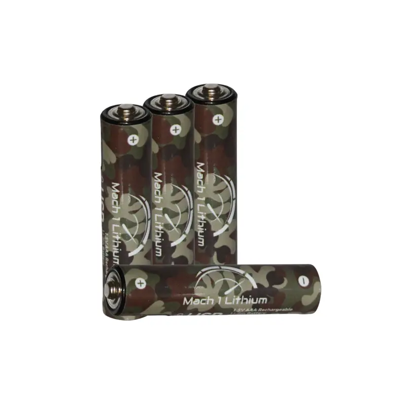 Camouflage-Style Aaa Lithium-Ion Rechargeable Batteries – 4-Pack 1