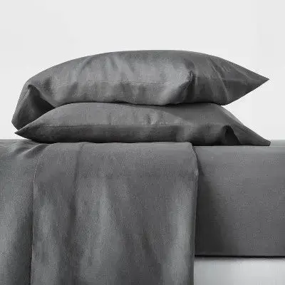 Casaluna 100% Hemp 4-Piece Sheet Set – Full-Perimeter Elastic, Breathable Bedding 1