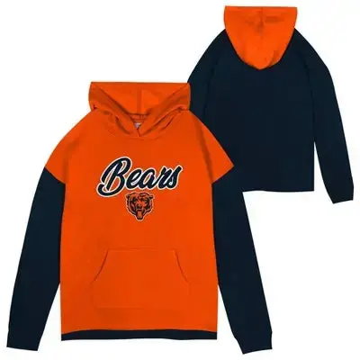Chicago Bears Kids’ Nfl-Licensed Pullover Hoodie – Casual-Fit Team Logo Apparel 1