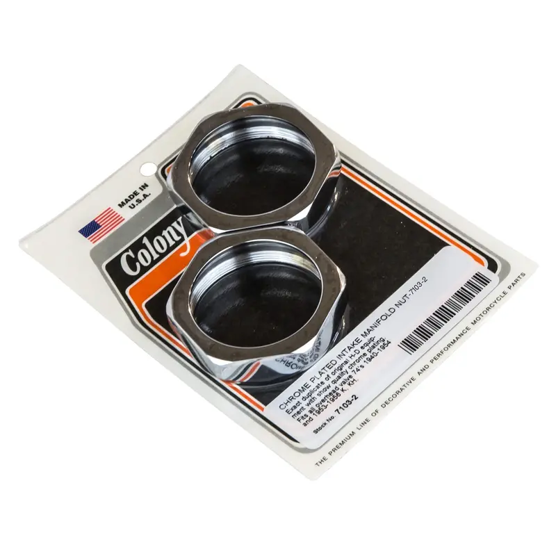 Chrome Intake Manifold Nut Set #7103-2 – For 1940–1954 Ohv 74S & 1953–1956 K/Kh Models 1