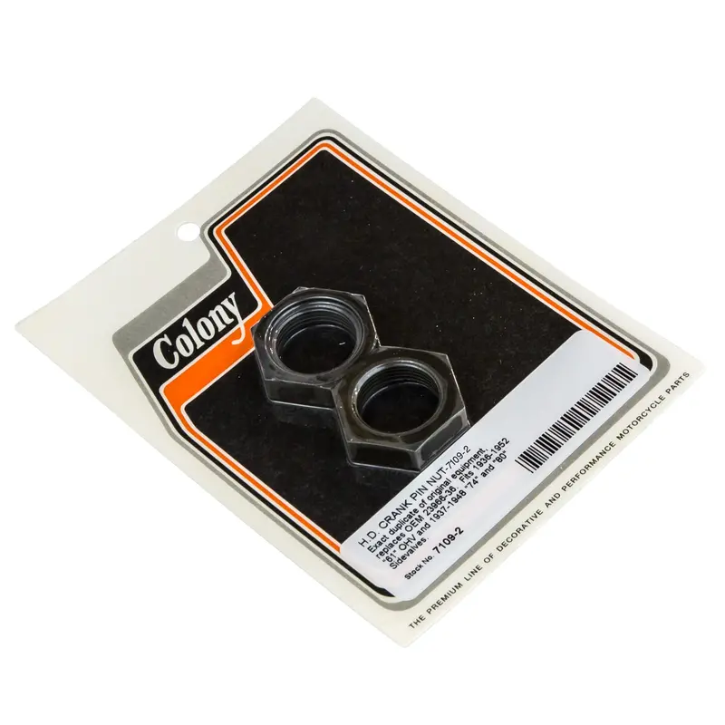 Crank Pin Nut #7109-2 – For 1937–1948 74S/80S & 1936–1952 61 Ohv Harley Engines 1