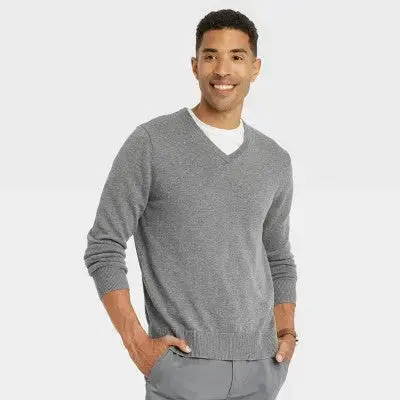 Goodfellow & Co Men'S Midweight V-Neck Hooded Pullover Sweater 1