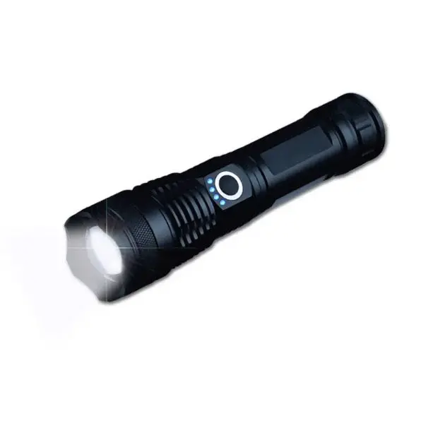 High-Lumen Usb-Rechargeable Tactical Flashlight With Zoom Function 1