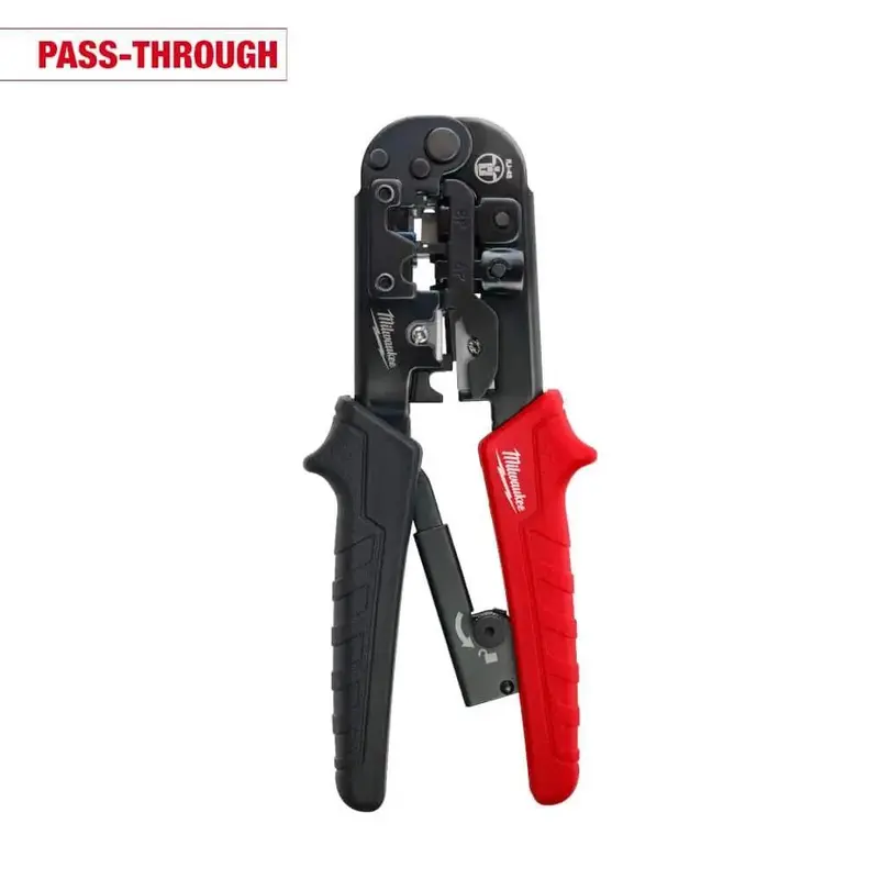 Milwaukee Ratcheting Pass-Through Crimper & Stripper – Open-Box Electrical Tool 1