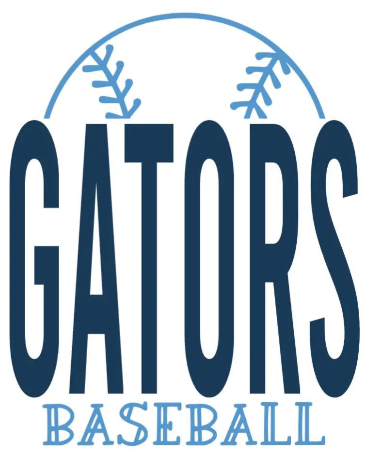Minimalist Half-Field Gators Baseball Graphic 1
