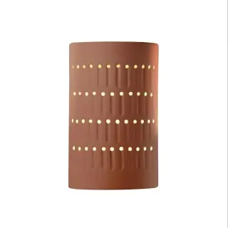 Open-Box Justice Design Group Cer-2285W-Clay Ceramic Wall Sconce (Clay Finish) 1