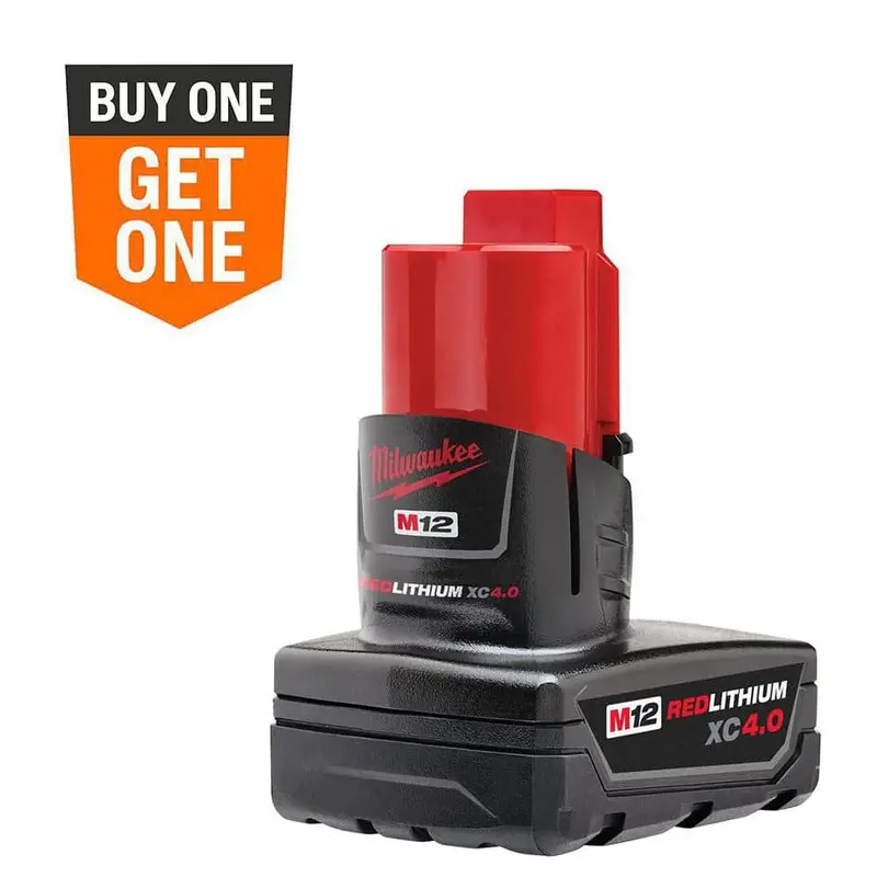Open-Box Milwaukee M12 12V Xc 4.0 Ah Dual-Battery Pack 1