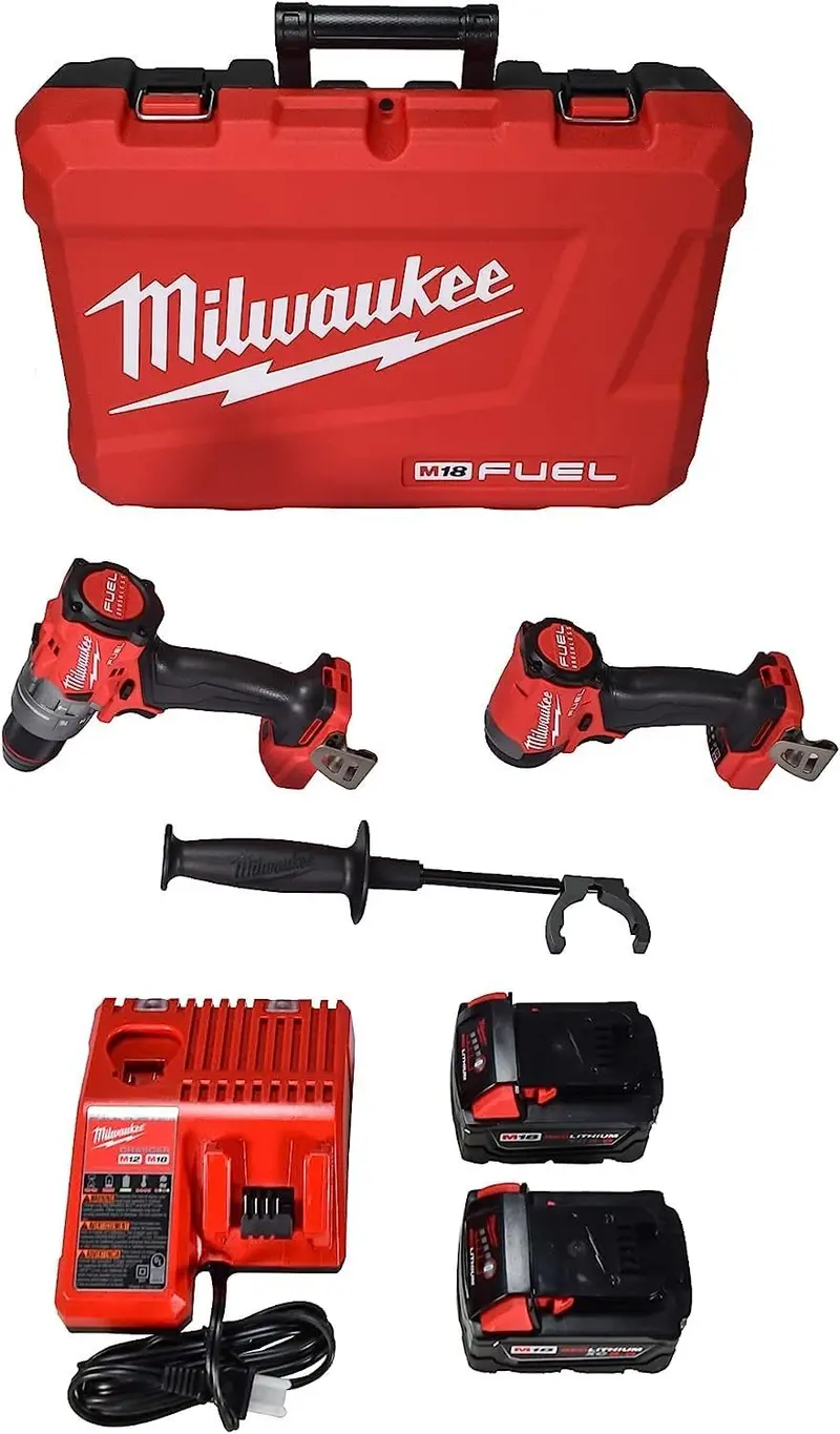 Open-Box Milwaukee M18 Fuel 2-Tool Combo Kit – Includes Drill/Driver & Impact Driver (3697-22) 1
