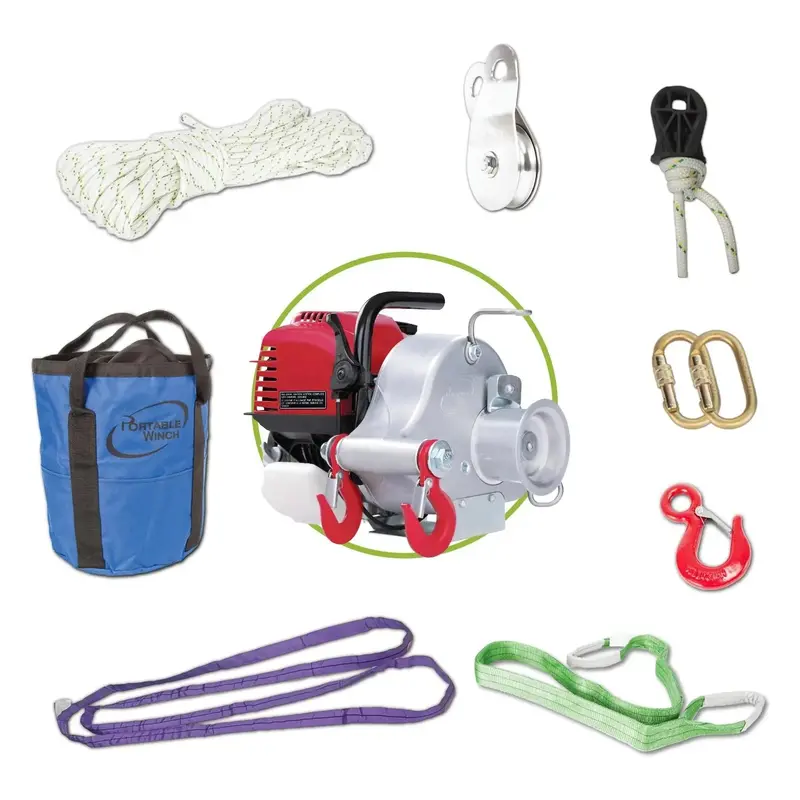Pcw3000-A Compact Gas-Powered Winch Featuring Honda Gx35 Engine 1