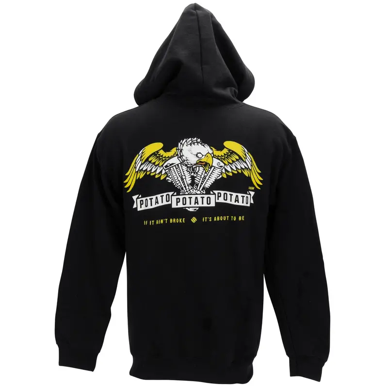 Potato Graphic Zip-Up Hooded Sweatshirt 1