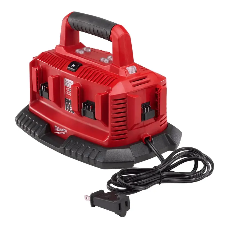 Refurbished Milwaukee M18 6-Port Sequential Battery Charger – Open-Box 1