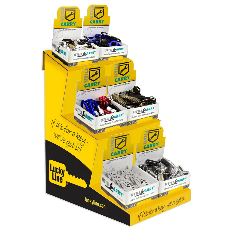 Utilicarry 3-Tier Rotating Counter Display For Keys 1