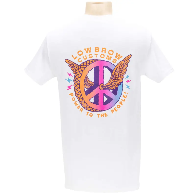 White Power-To-The-People Pocket T-Shirt 1