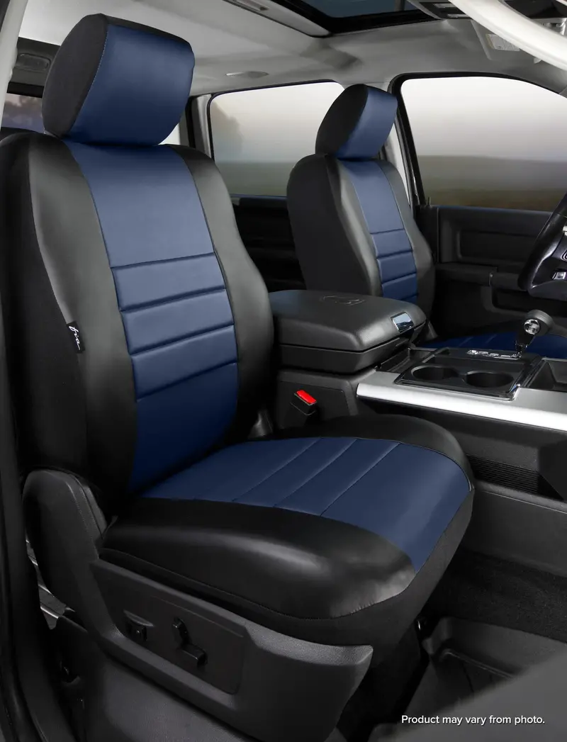Fia Sl68-19 Blue Leatherlite Custom Front Seat Covers – Sl60 Series Fit 1