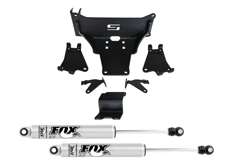 Superlift Dual Steering Stabilizer Kit With Fox 2.0 Shocks – Compatible With 2005–2022 Ford F-250/F-350 4Wd (No Lift Required) 1